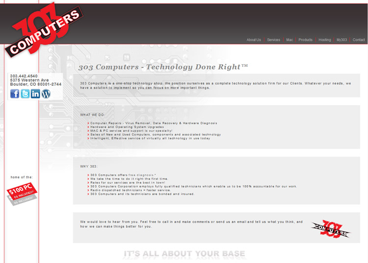 303 Computers website