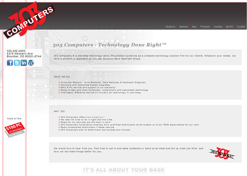 303 Computers website