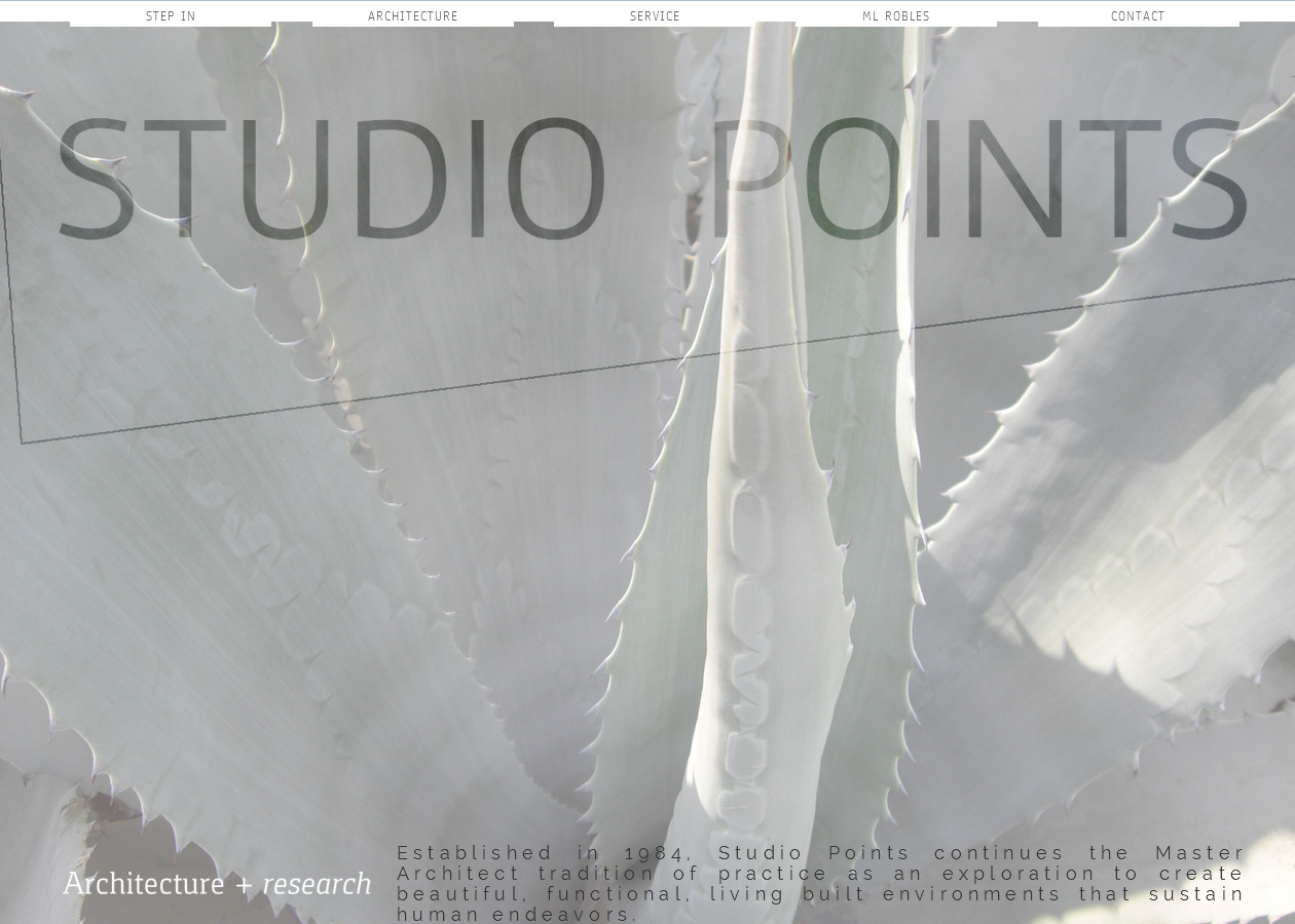 studio points architecture + research website
