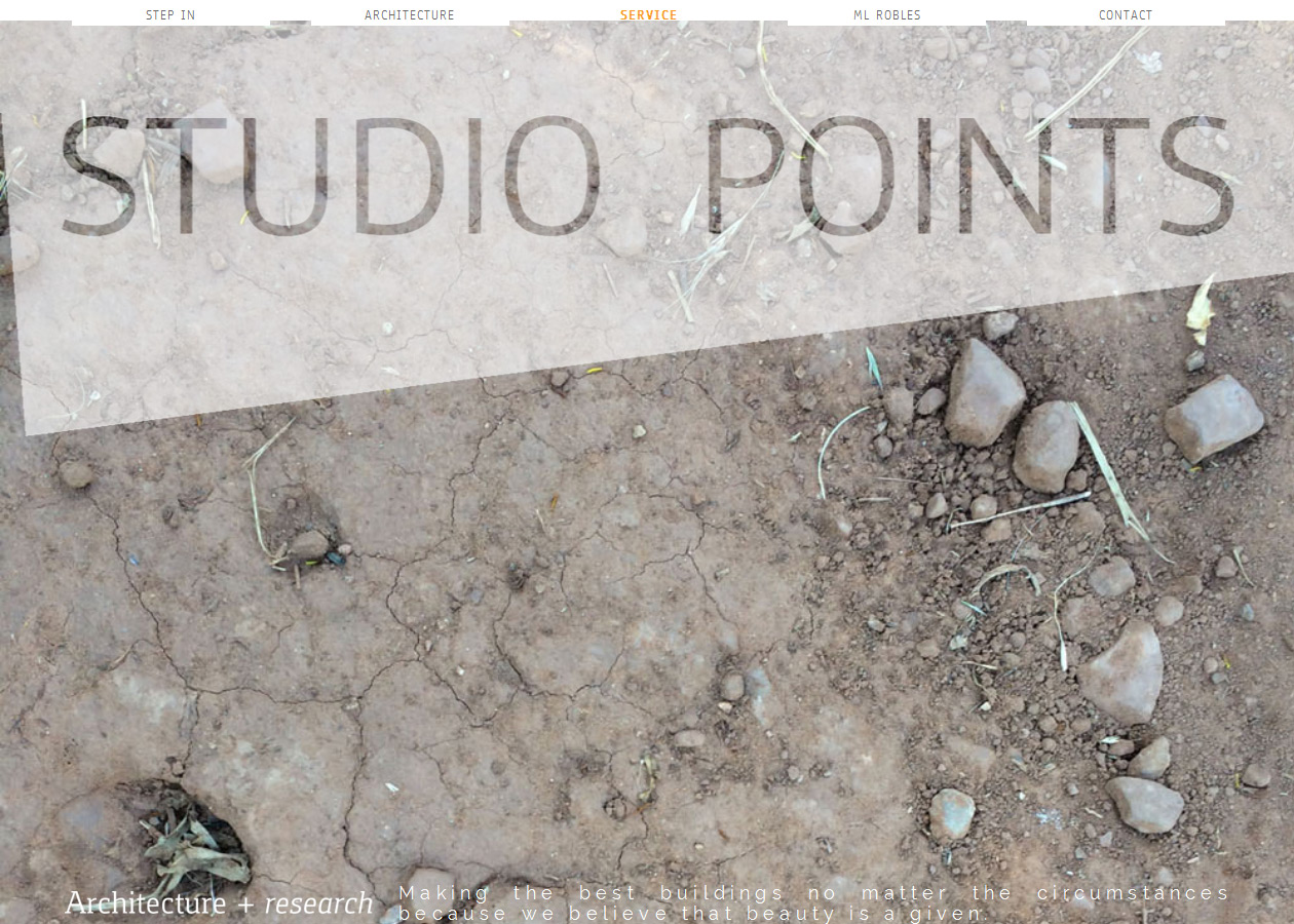 studio points architecture and research website