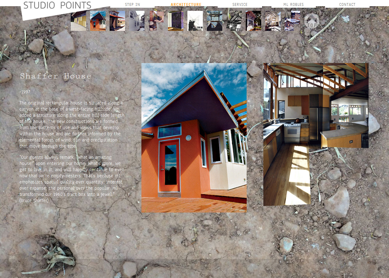 studio points architecture and research website