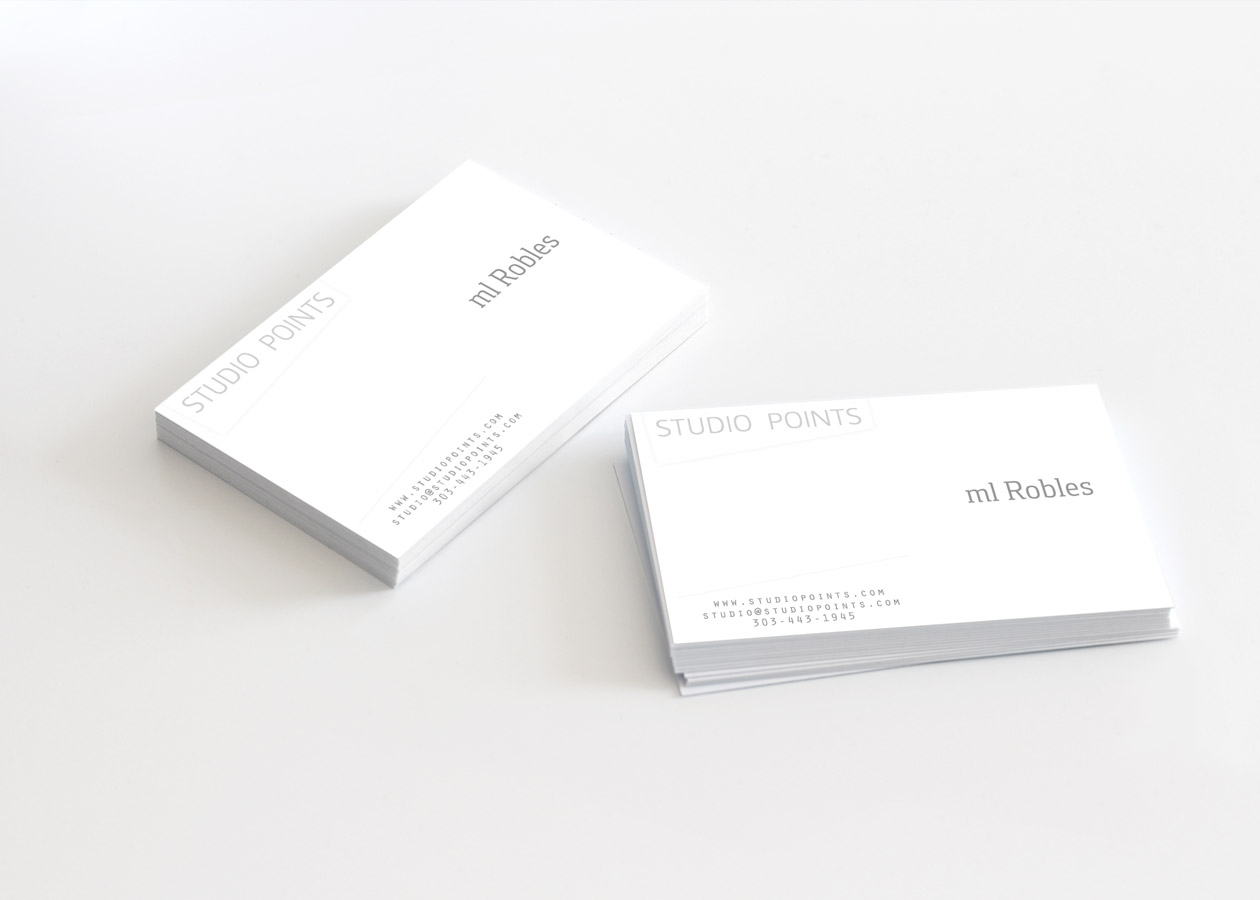 studio points architecture and research business card